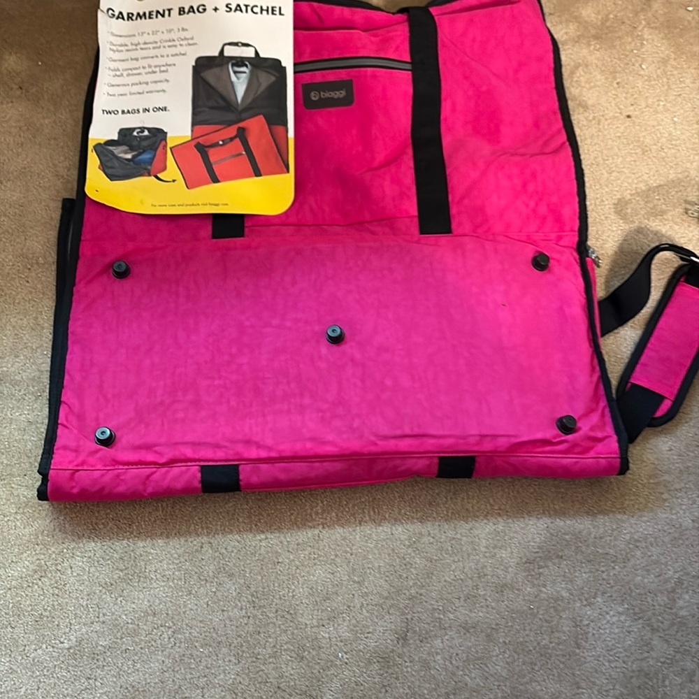Baggallini Pink Travel Garment Bag New With Tag